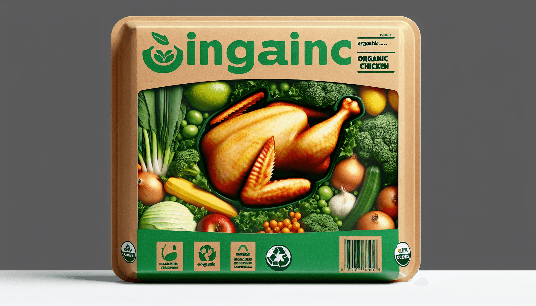 Organic chicken packaging